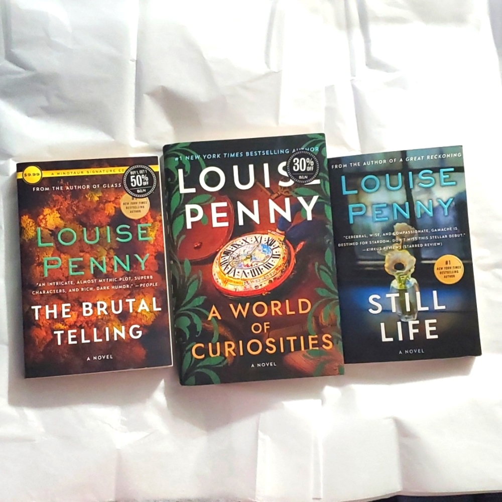 :3 Louise Penny‎ Books a world of curiosities , the brutal telling & still life